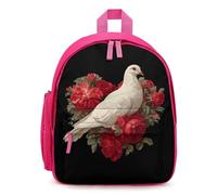 White Doves with Red Roses Simple Backpacks Casual Daypacks Lightweight Rucksack for Camping Hiking Travel