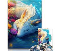 White Dragon 1000 Piece Jigsaw Puzzle for Adults Teens,Staycation Kill Time Every Piece Is Unique - Challenging Family Fun Game (50x75cm)