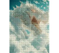 White Dragon Jigsaw Puzzle 2000 Piece, Puzzles for Adults 2000, The Impossible Challenge, Jigsaw Puzzle Games Classic Educational, Wooden Puzzles, for Home Wall Decoration Gift FNKL1-40
