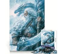 White Dragon Lord 1000 Piece Teenager Puzzles Analytical Skill Easy Relaxation Clean Cut Perfect Present (50x75cm)