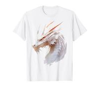 White Dragon Motif Mythical Art White Dragon T-Shirt