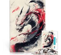 White Dragon with Red AccentsJigsaw Puzzle for teenagers 2000 Pieces Intellectual Game Enhance love between couples 70x100cm