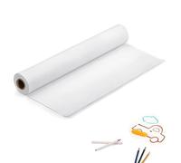White Drawing Paper Roll 44CM X 15M, Arts Craft Paper Roll for Painting Sketching Wrapping Paper for Gifts, Easel Bulletin Board Paper and Wall Art