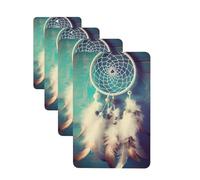 White Dream Catcher Feather Car Air Freshener Cards for Women Men 4 Pack Cute Car Accessories Long Lasting Scent Car Diffuser Hanging Auto Aromatherapy Tablets Car Fresheners Gifts