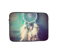 White Dream Catcher Feather Laptop Case 10 inch, Shockproof Protective Computer Sleeve Cover Water Resistant Laptop Bag Carrying Tablet Cover Briefcase Handbags Gifts for Men Women