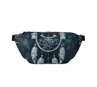 White Dream Catcher Sling Bag Chest Bags for Women Men, Crossbody Shoulder Bag, Small Rucksack for Travel Hiking