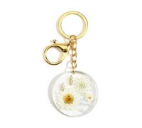 White Dried Flower Keychain, Everlasting Flowers Keep Elegance, Fashionable Pendant Bag Decoration, Thank You Gift for Mother, Teacher, Colleague, Gift for Girlfriend