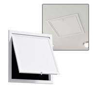 White Drywall Access Panel, Aluminum Attic Access Door Panel, Twist to Open Wall Hole Cover with Hook Latch, Plumbing Revision Door, Wall Ceiling Mounted Inspection Door(24x46in)