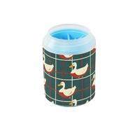 White Duck Buffalo Reusable Dog Foot Washer Silicone Brush Soft Feet Cleaning Machine for Small & Medium Dogs