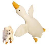 White Duck Dog Toys, Interactive Stuffed Animal Dog Duck Plush Chew Toy for Dogs Aggressive Chewers, Play or Training Toy and Sleep Pillow, Pet Companion Supplies