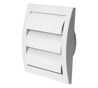 White Duct Gravity Flaps 150mm X 150mm / 100mm Vent Cover