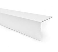 White Durable 1M PVC Trim for Edges & Corners Upgrade Your Home or Office Perfect 90 Degree Angles - 100x100mm & 70x70mm Sizes With 3MM Wall Thickness TMW Profiles (100x100mm)