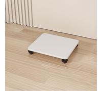 White DVD Shelf - Multi-functional Audio Rack for Gaming CD Display AV Media Stand Corner Shelf Entertainment Center Audio Tower & Record Player Stand (45x40cm)