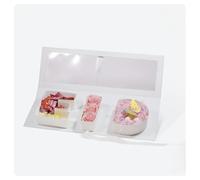 White “E I D” Window Treat Box 44x15x5.3cm - Fillable Letter Gift Box for Eid - Festive Day Chocolate & Sweet Packaging (2 Boxes)