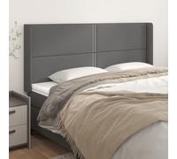 White Ear Headboard for Studio 83x16x118/128 cm Faux Leather Bed Backrest Ideal for Hotels and Studios Stylish Design Durable and Easy to Clean
