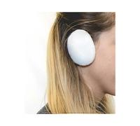 (white) Earbags Bandless Ear Warmers/Earmuffs (1Pair)