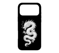 White Eastern Dragon Serpent Myth Ink Fantasy Spirit Art Case for iPhone 17 Pro Max
