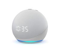 (White) Echo Dot (4th generation) Smart speaker with clock and Alexa