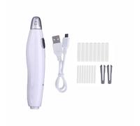 White Electric Eraser with 16 Replacement Refills, USB Charging Refillable Rubbers, Automatic Pencil Eraser for Artists, Draftsman