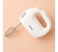 WHITE ELECTRIC FOOD HAND MIXER MIX WHISK BAKING BEATER BLENDER 5 SPEED 588 [EEK: A+]
