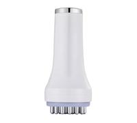 White Electric Scraping Massager, Cordless & Rechargeable, with Heat, EMS Microcurrent, Pulse Vibration, Essential Oil & Acupoint Chart for Back, Waist, Full Body