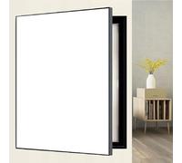 White Electrical Panel Cover - Vertical Breaker Box Cover with Plastic Frame, Decorative Wall Art for Home, 30 x 40 cm (11.8 x 15.7 in) - Stylish Fuse Box Decoration