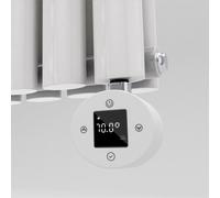 White electriQ 1000W Thermostatic Wi-Fi Heating Element for Electric Radiators Dual-fuel or Towel rail - Plug-In and Har