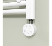 White electriQ 600W Smart Wi-Fi Thermostatic Heating Element for Electric & Dual-Fuel Radiators and Towel Rails Plug-In