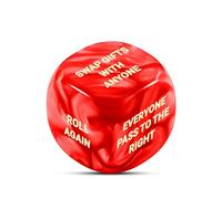 White Elephant Santa Swap Gift Exchange Dice Christmas Exchange Dice Games for Women Men Adults Exchange Gifts for Family Party Stocking Stuffers Secret Santa Gag Left Right Center Dices for Her Him