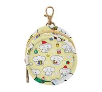 White Elephants Cute Christmas Yellow Infants Baby Pacifier Holder Case with Zipper and Clip Coin Purse Wallet Bag, Baby Essentials