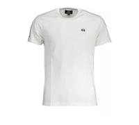 White Embroidered Tee Elegant Style XL