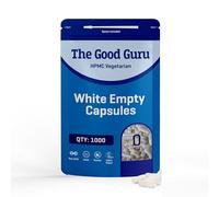 White Empty Vegetarian Capsules Size 0 - Qty 1000 White Empty Capsules | Vegetarian Capsules with Capsule Filler Spoon Gluten-Free & Non-GMO