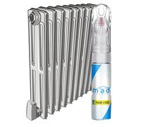 White Enamel Touch Up Paint Pen Compatible with Radiators & Kitchen Appliances - 20ml Precision Scratch Repair Kit with Needle & Brush - UK Mixed Automotive Paint Pen for Exact Colour Match