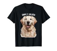 White English Cream Golden Retriever Cute 'Simply Golden' T-Shirt