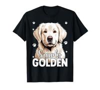 White English Cream Golden Retriever Simply Golden T-Shirt