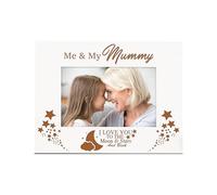 White Engraved Me and My Mummy Love You To The Moon Photo Frame Gift