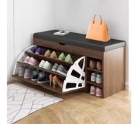 White Entryway Bench with Shoe Rack and Storage for Small Spaces Compact Hallway Seating Solution Modern Design for Entryway nization