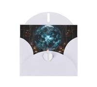 White Envelope Greeting Cards With Unique Magic Temple Pattern For Write Down Your Blessings For Various Holidays