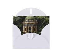 White Envelope Greeting Cards With Unique Secret Sanctuary Pattern For Write Down Your Blessings For Various Holidays