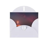 White Envelope Greeting Cards With Unique Take Off Pattern For Write Down Your Blessings For Various Holidays