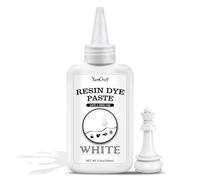 White Epoxy Resin Pigment Paste - 156g High Concentrated White Resin Dye Paste for Resin Ocean Waves, Cells, Lacing, UV Resin Art - Opaque Colour Pigment for Painting, Coaster, Crafts