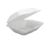 White EPP Food Containers - Eco-Friendly Recyclable & UK Rules Takeaway Boxes for Hot & Cold Meals | Sustainable Lunch Packaging, Delivery, Street Food & Catering Use x 220 Boxes