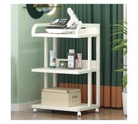 White Esthetician Cart with Wheels Salon Rolling Trolley for Beauty Spa Mobile Storage Organizer for Salon and Medical Use