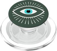 White Evil Eye Forrest Green PopSockets PopGrip for MagSafe
