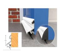 White Expelex Aluminium Door Draught Excluder Rain Deflector Weather Bar Drip Seal