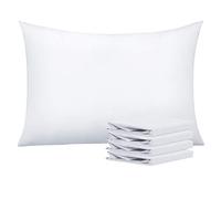 White Extra Large Pillowcases - 4 Piece - 20 x 36 Inches - Egyptian Cotton 1000 Thread Count Oversize Pillow Case Fits Even The Fluffiest Pillows Including The Pancake Pillowcase