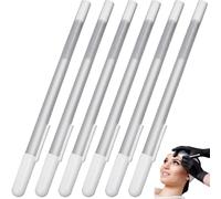White Eyebrow Mapping Pencil, 6PCS 5.9 Inch Waterproof Brow Mapping Pen, Portable Brow Marker for Skin Makeup Tattoo Position Mark Tools Eyebrow Pencil