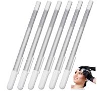 White Eyebrow Mapping Pencil White Eyebrow Mapping Pencil, 6PCS 5.9 Inch Waterproof Brow Pen, Portable Brow Marker for Skin Makeup Tattoo Position Mark Tools