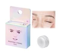 White Eyebrow Mapping String-10m,Pre Coloured Inked Mapping String Microblading Brow Marker Thread for Permanent Makeup Microblading and Waxing Eyebrow Tattoo