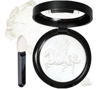 White Eyeshadow Palette, Shimmer Silver Eyeshadow, Glitter High Pigmented Long-Lasting Waterproof Cream Eye Shadow Pallets, Bright Eye Make-Up Gift for Women